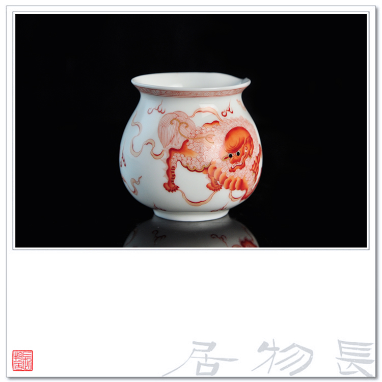 Offered home - cooked in alum as little red lion Pacific justice cup tea ware has large jingdezhen ceramic tea set tea by hand