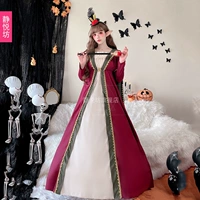 trang phục haloween Halloween trưởng thành nữ hoàng trang phục hộp đêm Goth phù thủy mũi áo choàng công chúa cosplay sân khấu trang phục tranh halloween đơn giản