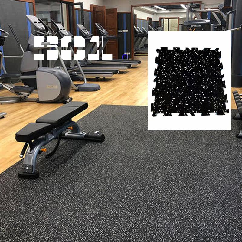 Foam bottom gym rubber floor mat patchwork floor mat sport rubber floor dumbbell barbell power zone floor mat
