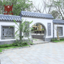 Tang Tripod Courtyard Hollowed-out Window Imitation Ancient Brick Carved Green Brick Square 1m Relief New Chinese Courtyard Landscape Wall Flower Window