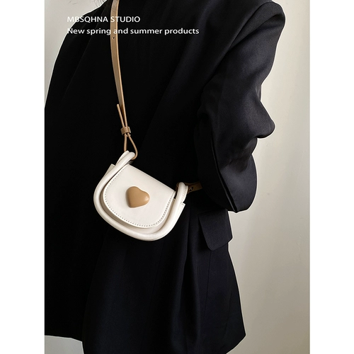 MBSQHNA Милая маленькая сумка через плечо, серебряная помада, сумка на одно плечо, 2023