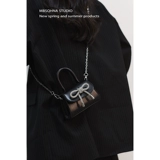 Портативная маленькая цепь с бантиком, помада, наушники, сумка для телефона, изысканный стиль, 2023