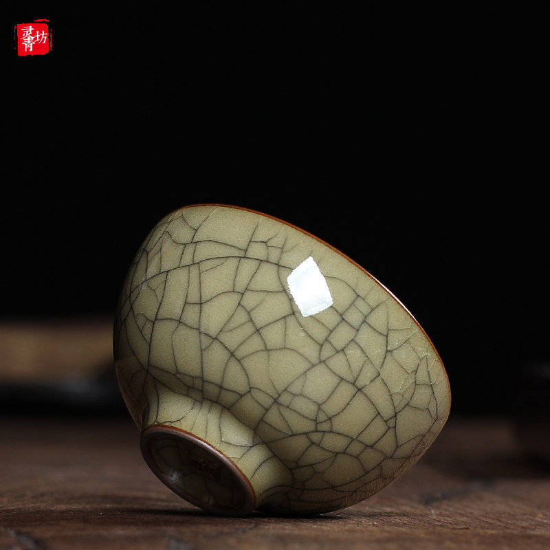 Ceramic Wang Wen hand-made cup of cup of brother kiln opened cup of cooking cup tea cup tea cup tea cup cup tea bowl