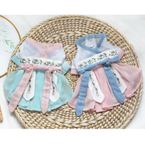 2021 original pet hanfu autumn teddy dog dog dress thin cat dress skirt than bear autumn dress princess