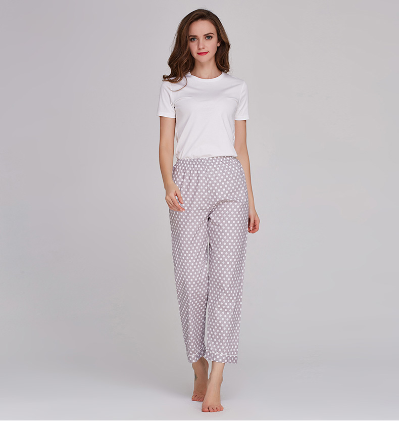 Nam cực mỏng phần pyjama quần nam quần cotton nhà quần phụ nữ dài lỏng quần cotton đồ ngủ nam và nữ quần nhà quần jean lửng nữ