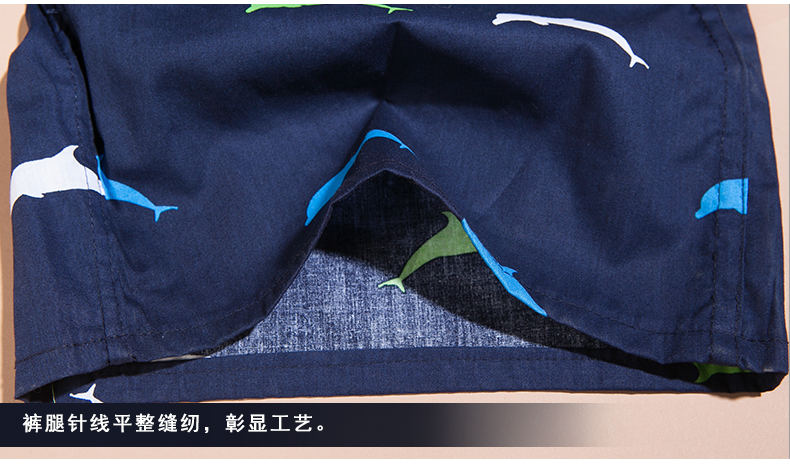 Quần short nam cực nam cotton nhà mùa hè lỏng lẻo quần nam pyjama năm điểm quần âu quần quần đũi nữ