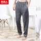 Nam Cực cộng với quần nhung dày cho nam quần flannel mùa đông dày cộng với quần nhung nhà san hô lông cừu nhà quần quần baggy nữ