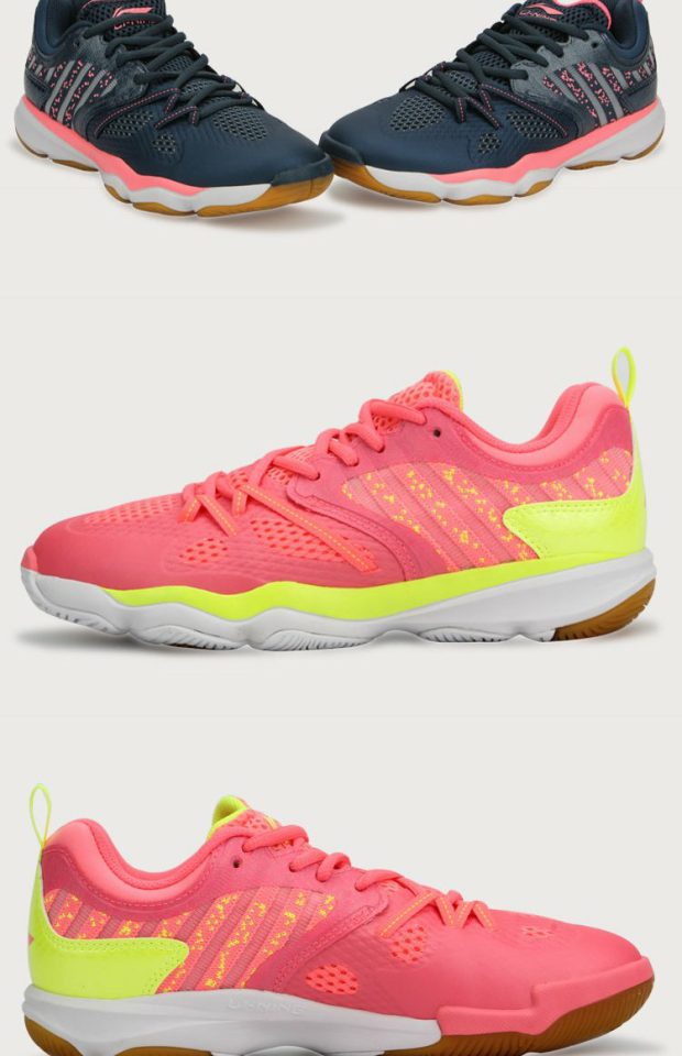 2018 mới Giày cầu lông LINING Li Ning Ranger TD Giày thể thao nữ siêu nhẹ mùa hè siêu nhẹ giày sneaker nam trắng