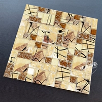 Сиреневый, хаки, ручная роспись