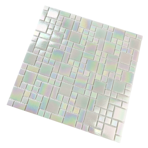 Открытый бассейн рыб пруд бассейн Стекло Золотая линия мозаика для ванной комнаты плитка отеля внешняя стена балкон -потолка головоломка