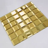 Стеклянная мозаика, самоклеющиеся трехмерные наклейки, зеркальный эффект, в 3d формате