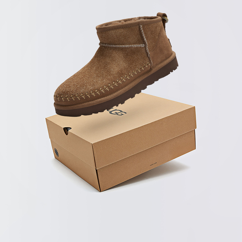 Ugg Classic Ultra Mini Biarritz Warm Toe-Cap Snow Boots Cotton Slip-On 1171538 Ugg Classic Ultra Mini Biarritz Warm Toe-Cap Snow Boots Cotton Slip-On 1171538