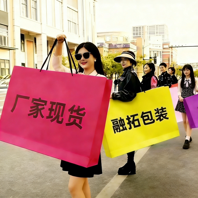 In-Stock, Urgent Delivery, Extra-Large Tote Bag, Popular for Photoshoots, Corporate Anniversary Gift Bag, Supermarket Paper Bag Props, Eye-Catching Bag