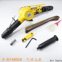 3cm pneumatic sand belt machine Fengdun 30mm circular sand belt machine pneumatic belt grinder belt polishing machine