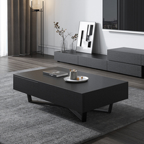 Italian style Nordic tea table minimalist modern living room creative iron art rectangular tea table TV cabinet Composition with feet for home