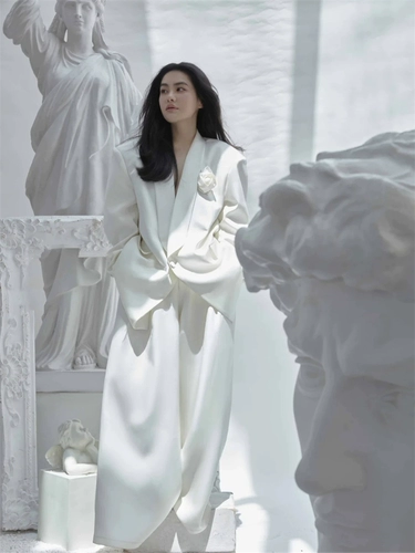 2024 Фотостудия Тематическая фотография Одежда для пар Хип-хоп Универсальная богиня Широкие брюки Изображение Фото Уличная фотография Свободный костюм