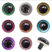 Solid flash crystal Eye eyes gold scallion eyeball wool suede toy animal doll Eye Pearlescent Spacer 12MM