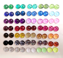 Original handmade DIY glass glitter shiny simulation animal wool felt poking doll eyes