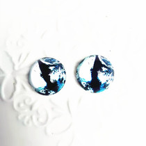 Guest DIY glass eye eyeball doll mobile phone case inlaid leather animal eyes landscape