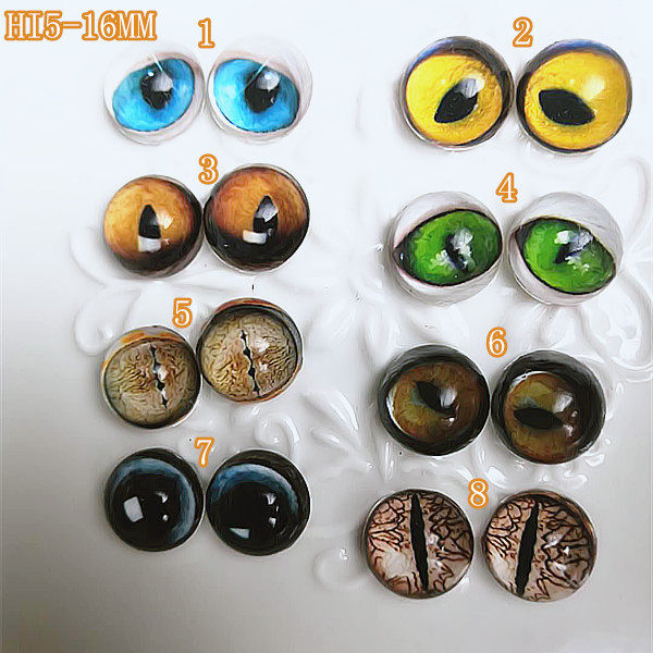 DIY doll Man Puppet wool felt animal specimen glass eyeball eyeball eyewear IH5-16mm