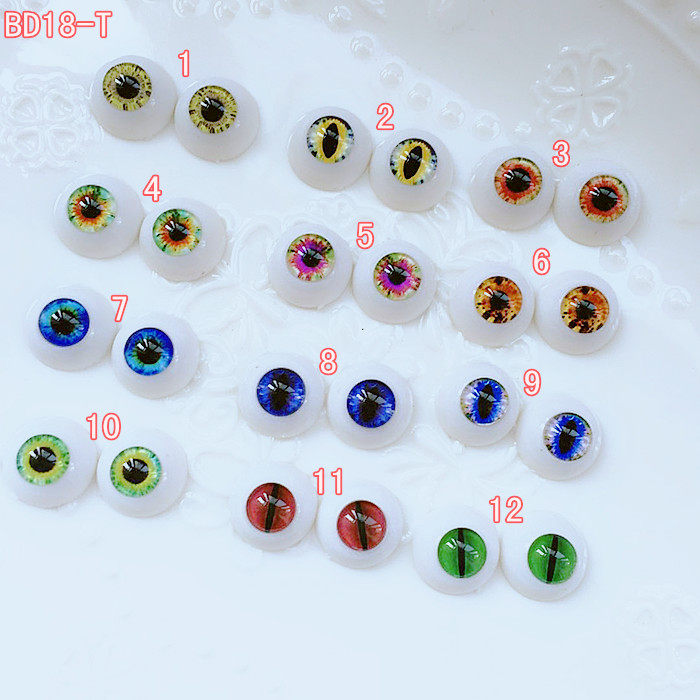 BJD doll 3D doll eye opening makeup eye simulation eye eyeball Harajuku eyeball BD10 18-T