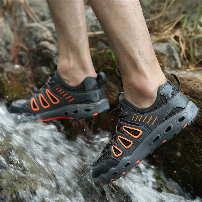 Outdoor Shoes Men Climbing Hiking Shoes Five Fingers Large Size Pair Creek Shoes Non-slip Beach Diving Shoes Speed Interferometric Water Shoes