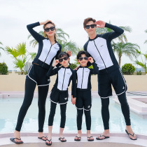 2021 new lovers long sleeves split large code zipped diving suit for children sunscreen jellyfish surf swimsuit