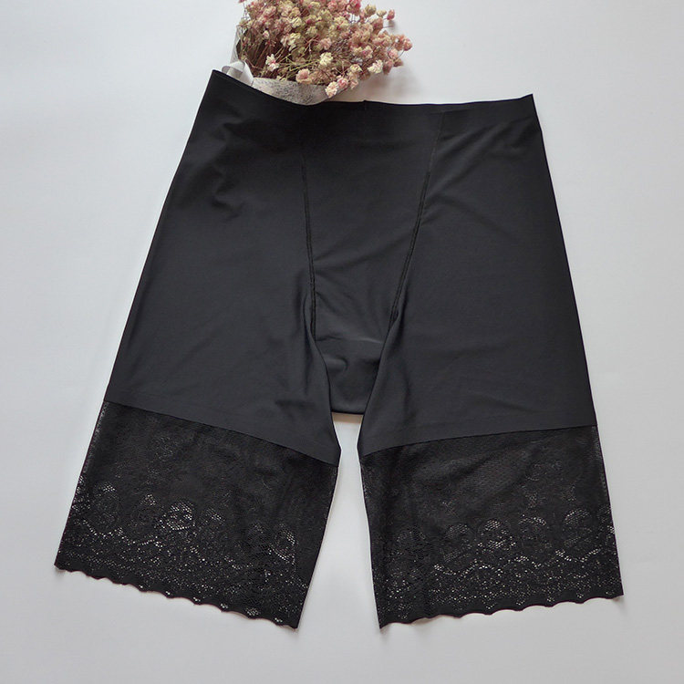 Large size safety pants 200 catties thin ice silk high waist fat mm free underwear anti-lighting plus fat plus leggings