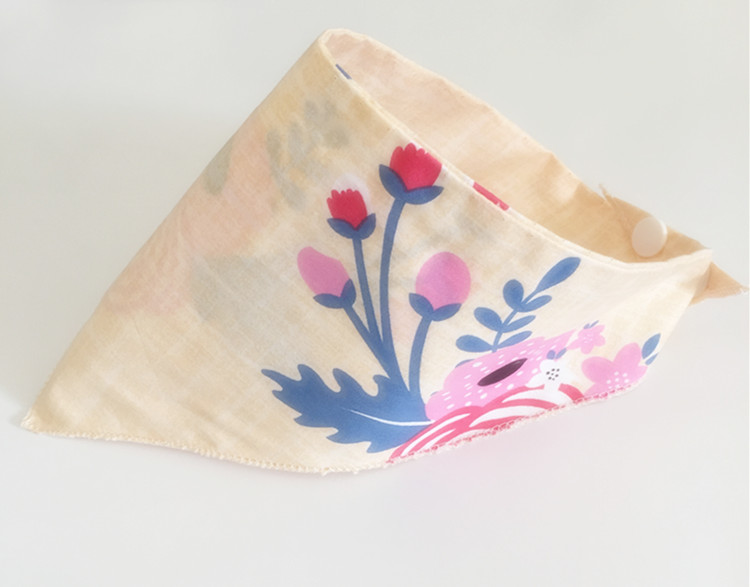 10 strips of pure cotton triangular towels Baby baby Saliva Towels variety Dress 9 9 Color Random