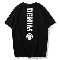 Summer trendy mens clothing T-shirt minimalist personality Original Cotton Short Sleeve Casual Teen Loose half sleeves All cotton ins