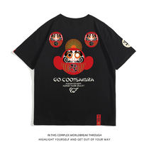 Summer New Wukong shop T-shirt men and women couples Dharma egg cartoon monkey yin and yang teacher youth pop short sleeve tide