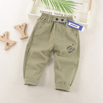 Childrens casual pants boys pants spring and autumn models 2021 New Spring baby cotton children Foreign style trousers