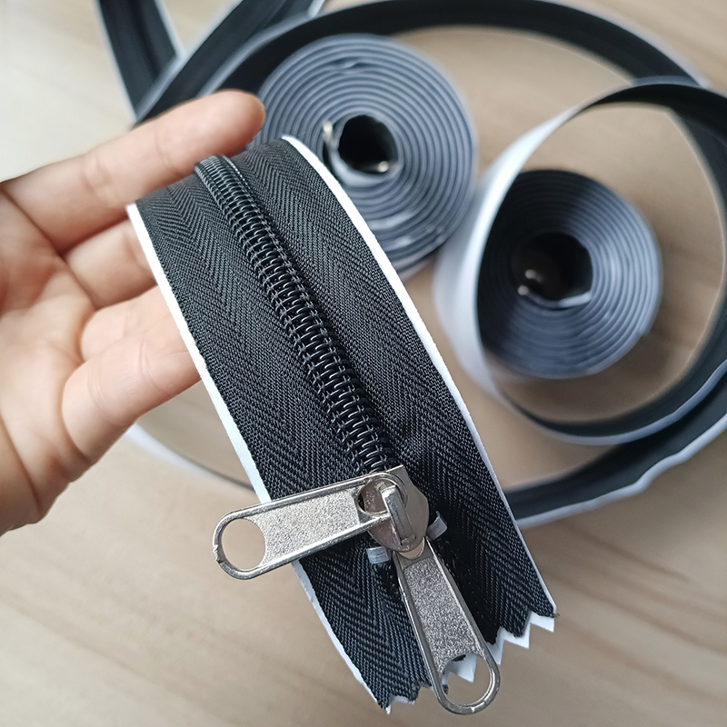 Seam-Free Plastic Greenhouse Ventilation Adhesive Zipper, Dust-Proof Self-Adhesive Zipper for Decoration, Black Nylon Zipper Accessories Seam-Free Plastic Greenhouse Ventilation Adhesive Zipper, Dust-Proof Self-Adhesive Zipper for Decoration, Black Nylon Zipper Accessories