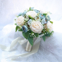 Hand touted bridal brides wedding Korean style wedding flower polo wedding dress photo Fancy Flowers Bridesmaid Photo Props Bouquet Emulation