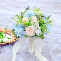 Holding flower Bride wedding simulation flower high-end photo props wedding photos Sen style Korean wedding bouquet