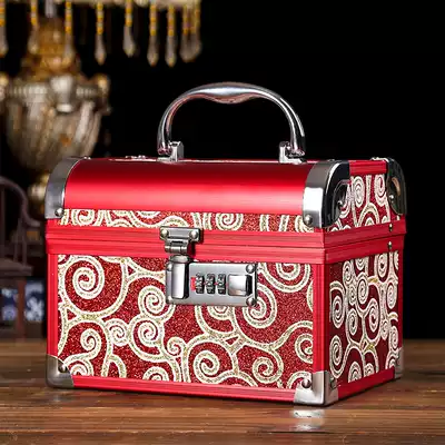 Jewelry box wedding woman dowry wedding supplies Daquan red bride dowry box Chinese high-end gifts festive