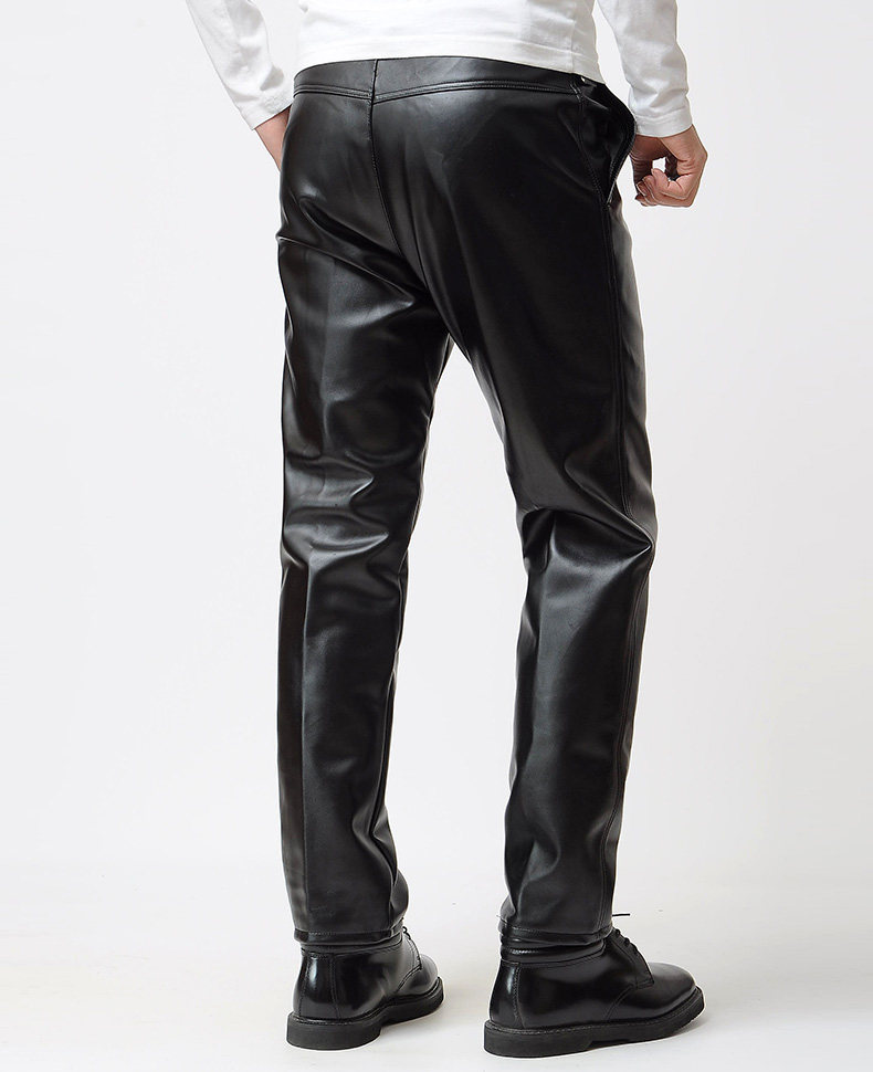 Pantalon cuir homme droit pour hiver - Ref 1494144 Image 13