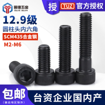 M2M2 5M3M4M5M6 Taiwan TUZ 12 Grade 9 high strength alloy steel cup head cylindrical head hexagonal screw