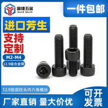 M2M2 5M3M4]YFS Taiwan Fangsheng 12 9 grade hexagon socket screw high strength alloy steel cup head bolt