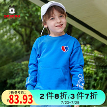 Babu bean childrens clothing Boys sweater spring new childrens long-sleeved top Korean version of the foreign tide