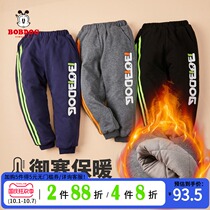 Babu childrens clothing boy pants winter thick warm children Sports Leisure cotton trousers Korean version of foreign atmosphere tide