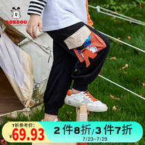 Babu bean childrens clothing boys  pants tide spring and autumn new childrens baby casual sports tooling trousers Korean version of the foreign style