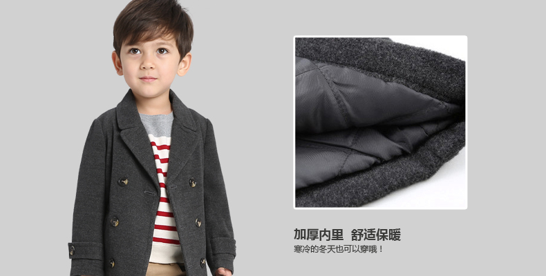 Manteau pour garcon BOBDOG en mélange - Ref 2161234 Image 13