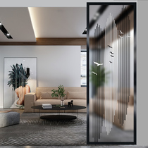  Partition decoration net red partition Changhong glass partition Art glass screen partition wall Abstract painting glass partition