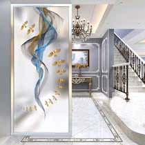 Partition decorative Net red partition Changhong glass partition art glass screen partition wall abstract painting glass partition