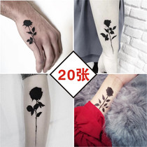 Plant tattoo stickers dark female sexy tattoo stickers waterproof women durable 3d