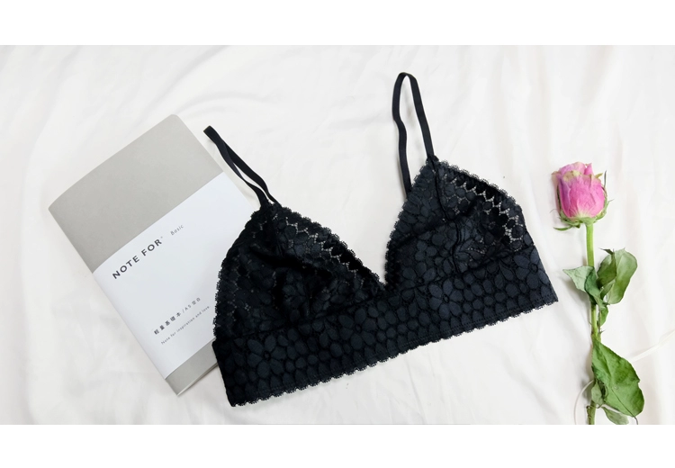 Ginger Pháp Slim Cup Triangle Cup Bra Set Sexy Lace No Steel Ring Đồ lót Invincible Comfort BRA