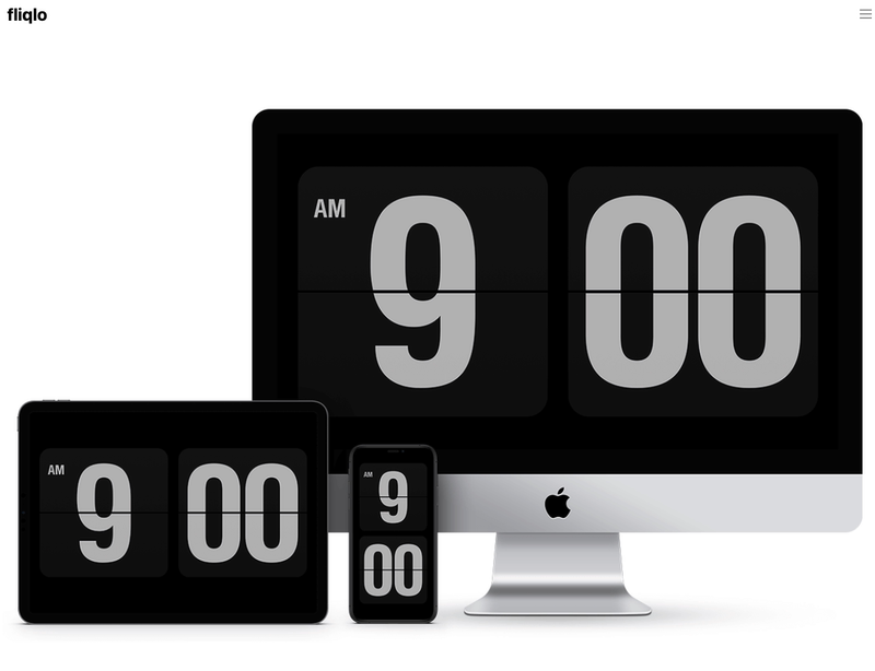 [Mac/Win10/Clock Screen Saver] Fliqo Page-Turning Clock Screen Saver Supports Mac and Windows