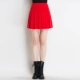 Красная юбка в складку