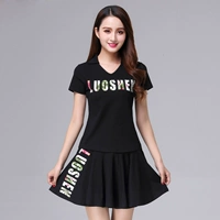 V -neck черная одежда+набор черной юбки